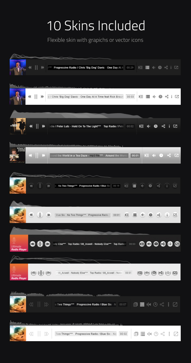 Ultimate Radio Player Wordpress Plugin - 13