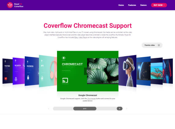 Coverflow Chromecast Support