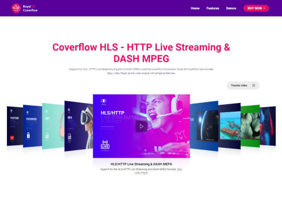 Coverflow HLS - HTTP Live Streaming & DASH MPEG