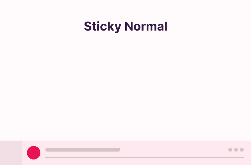 Sticky Normal