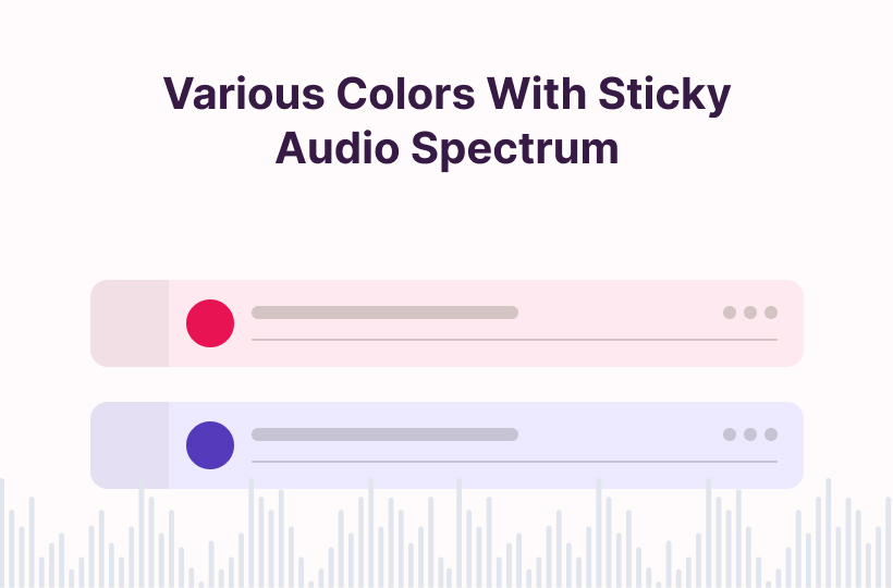 Various Colors With Sticky Audio Spectrum