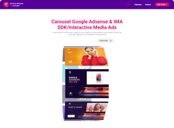 Carousel Google Adsense & IMA SDK/Interactive Media Ads
